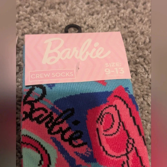 ⭐2/$25⭐New! Women's Barbie Socks 2 pair - Picture 4 of 5
